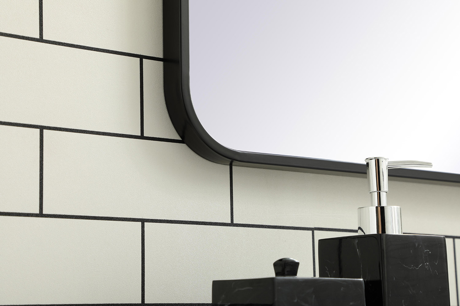 Elegant Wall Mirror - Black, L 36" (MR803036BK)