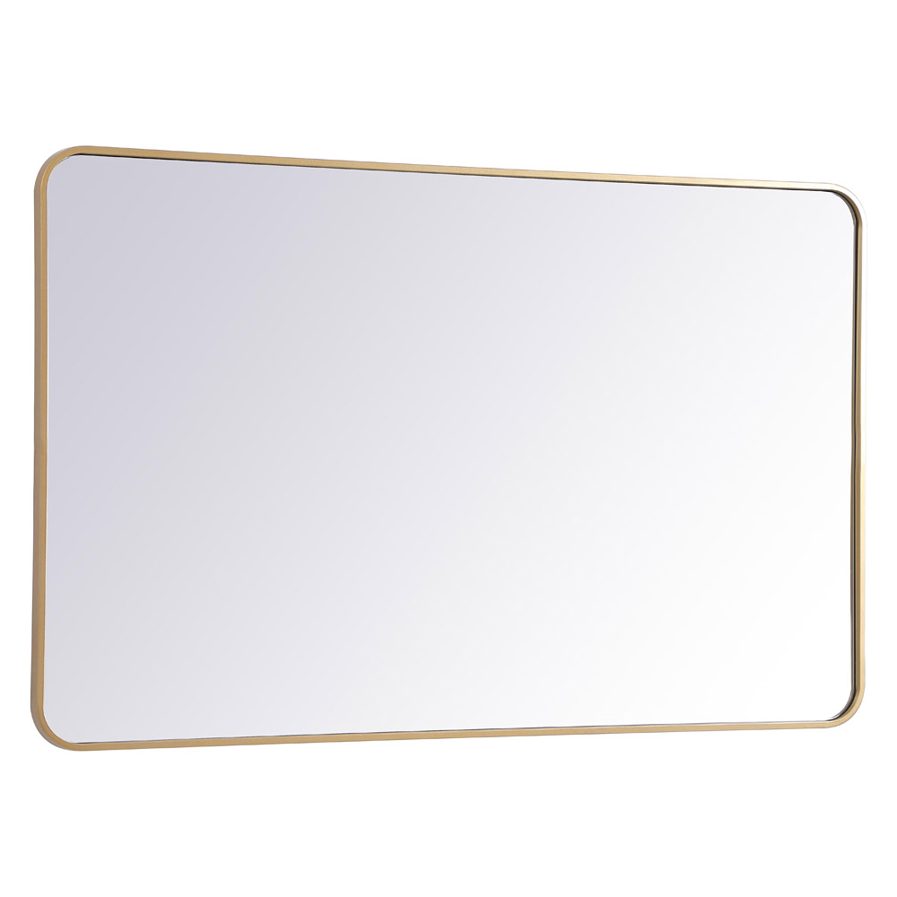 Elegant Wall Mirror - Brass, L 48" (MR803048BR)