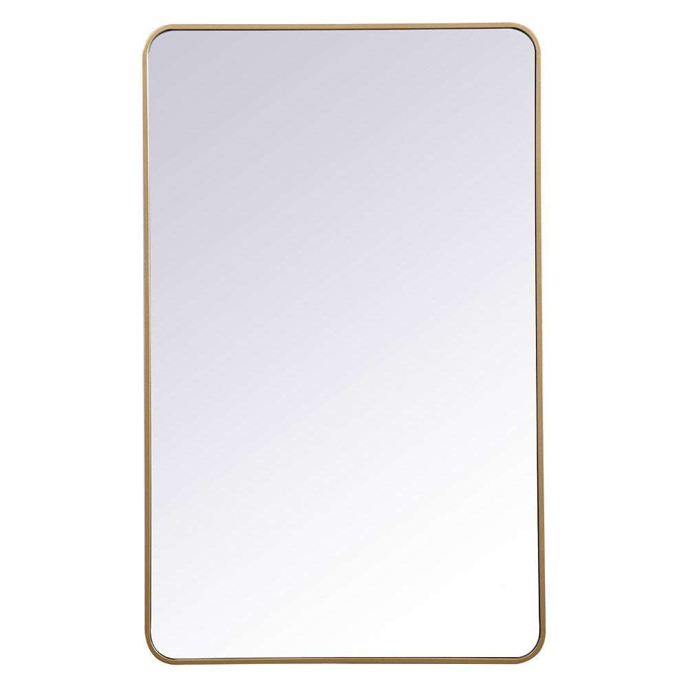 Elegant Wall Mirror - Brass, L 48" (MR803048BR)