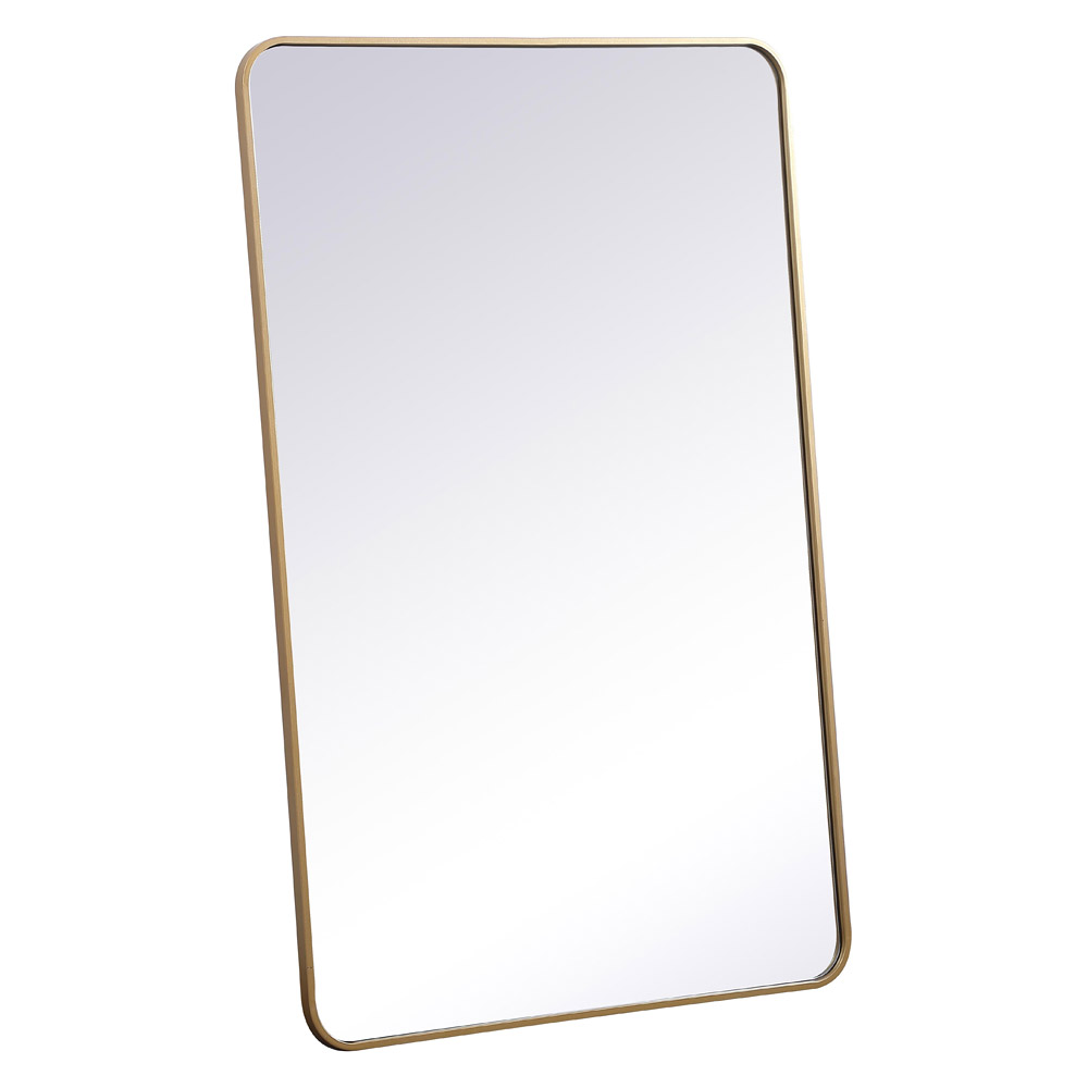Elegant Wall Mirror - Brass, L 48" (MR803048BR)
