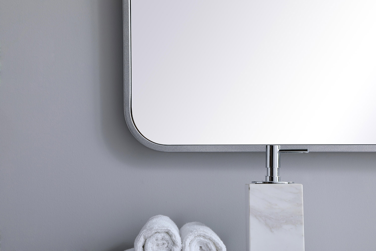 Elegant Wall Mirror - Silver, L 48" (MR803048S)