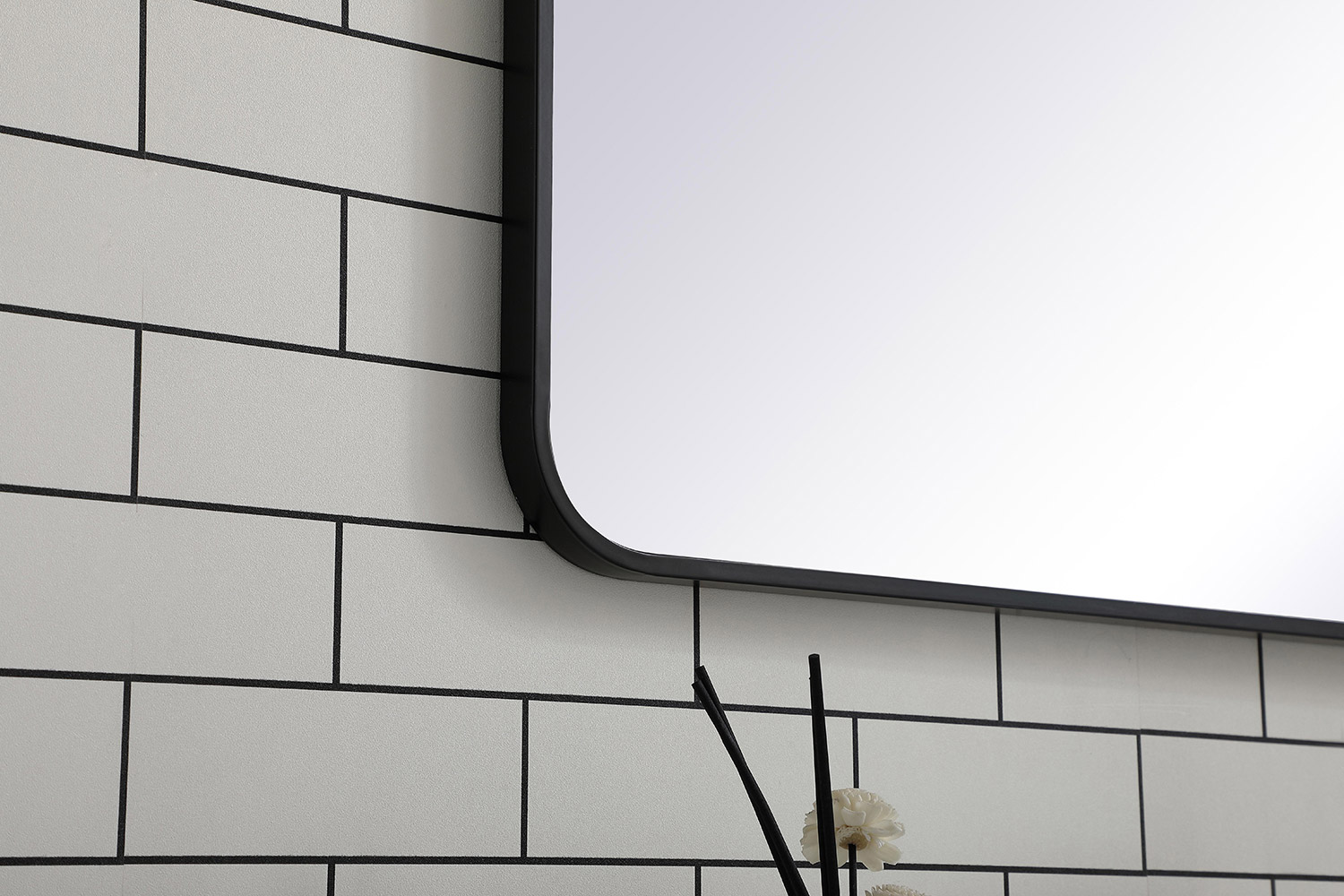 Elegant Wall Mirror - Black, L 60" (MR803060BK)