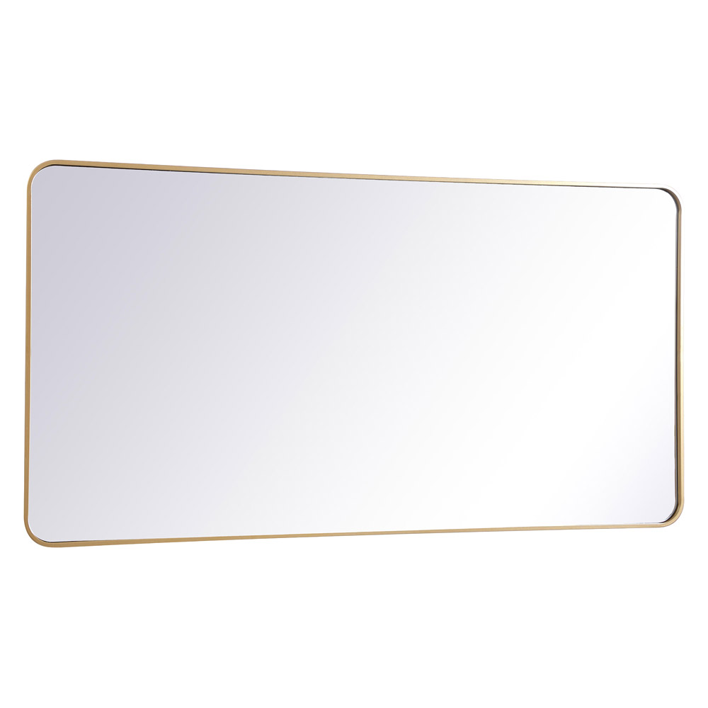 Elegant Wall Mirror - Brass, L 60" (MR803060BR)