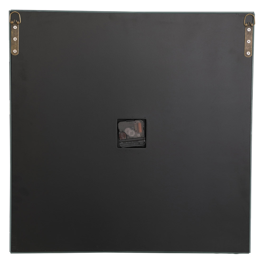 Elegant Modern Wall Clock - Silver/Clear Mirror, L 20" (MR9208)