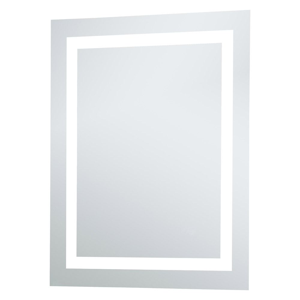 Elegant Wall Mirror - Clear/Cold White, D 24", H 30" (MRE-6003)