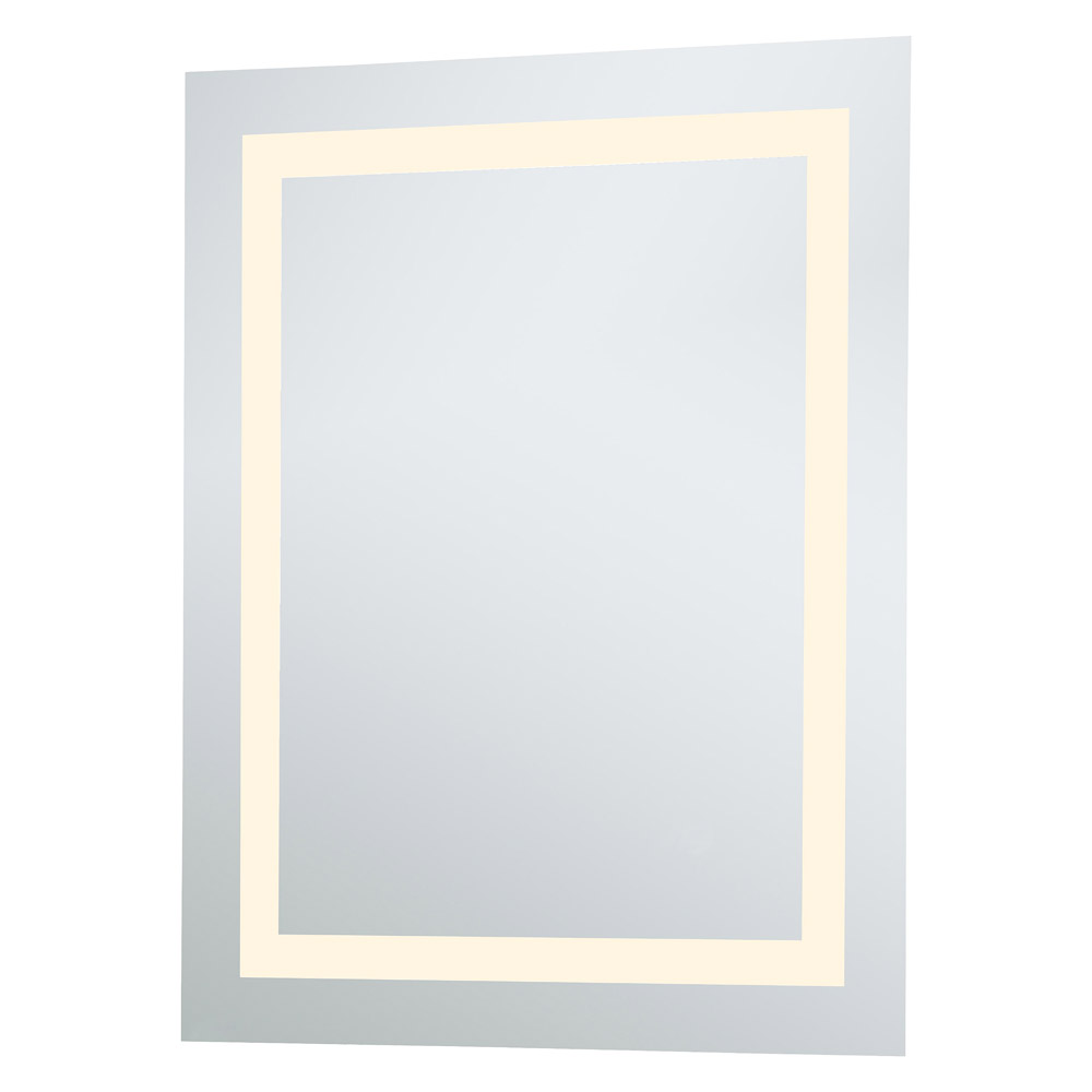 Elegant Wall Mirror - Clear/Warm White, D 24", H 30" (MRE-6013)