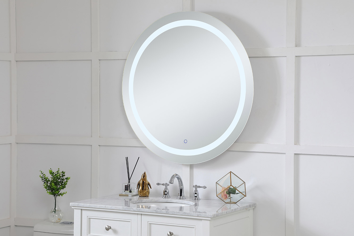 Elegant Wall Mirror - Clear, D 36", H 36" (MRE23636)