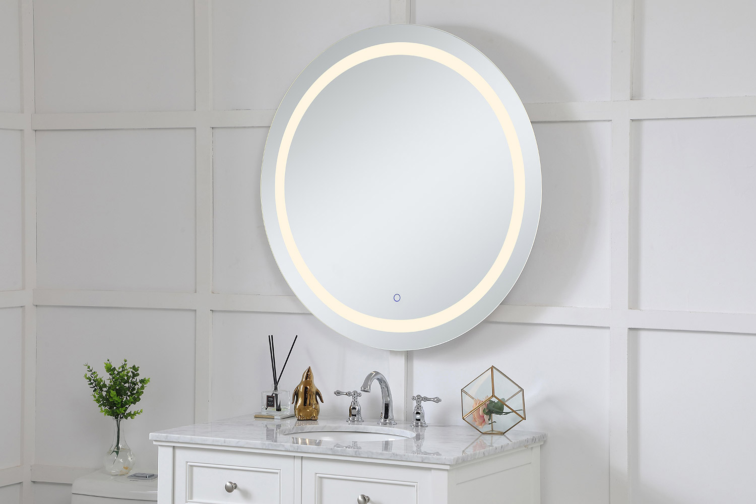 Elegant Wall Mirror - Clear, D 36", H 36" (MRE23636)