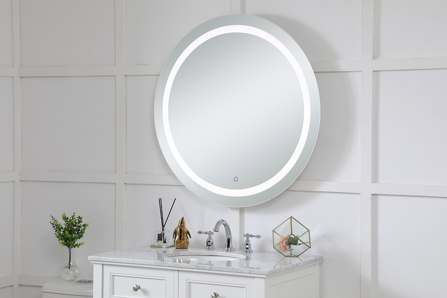 Elegant Wall Mirror - Clear, D 36", H 36" (MRE23636)