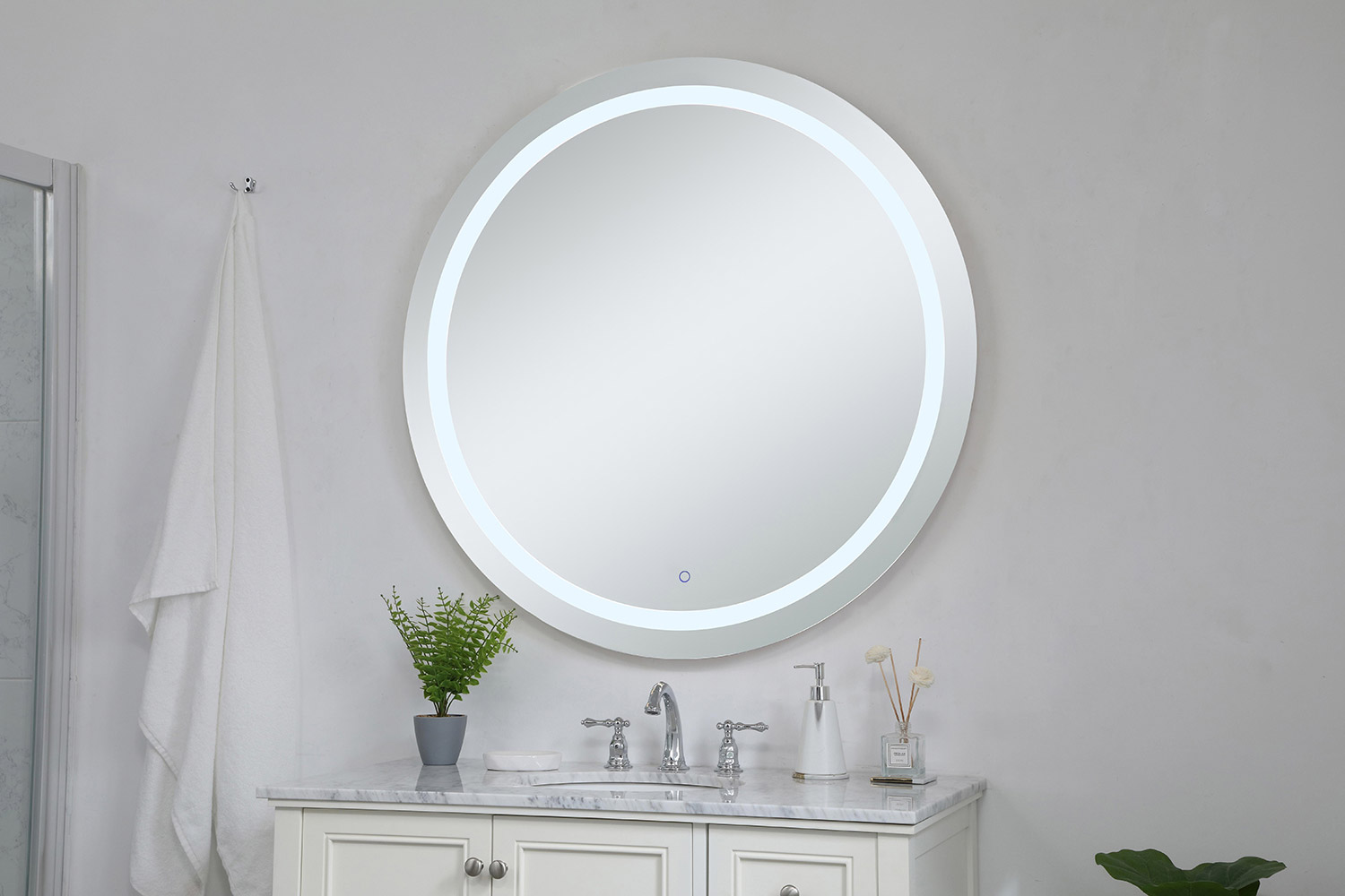 Elegant Wall Mirror - Clear, D 42", H 42" (MRE24242)