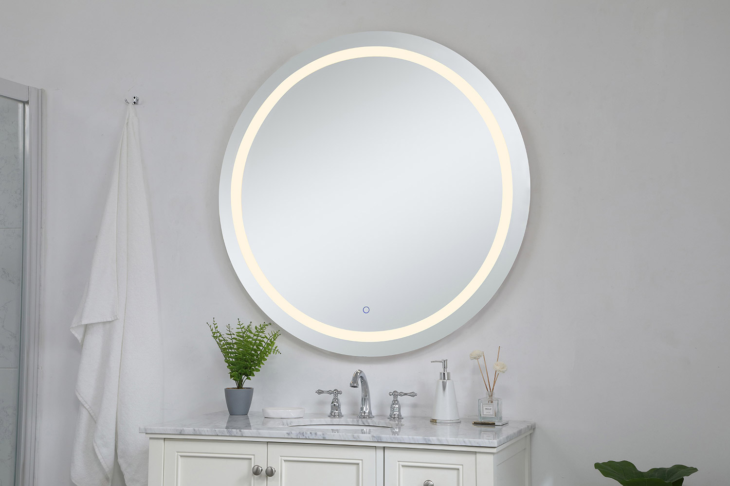 Elegant Wall Mirror - Clear, D 42", H 42" (MRE24242)