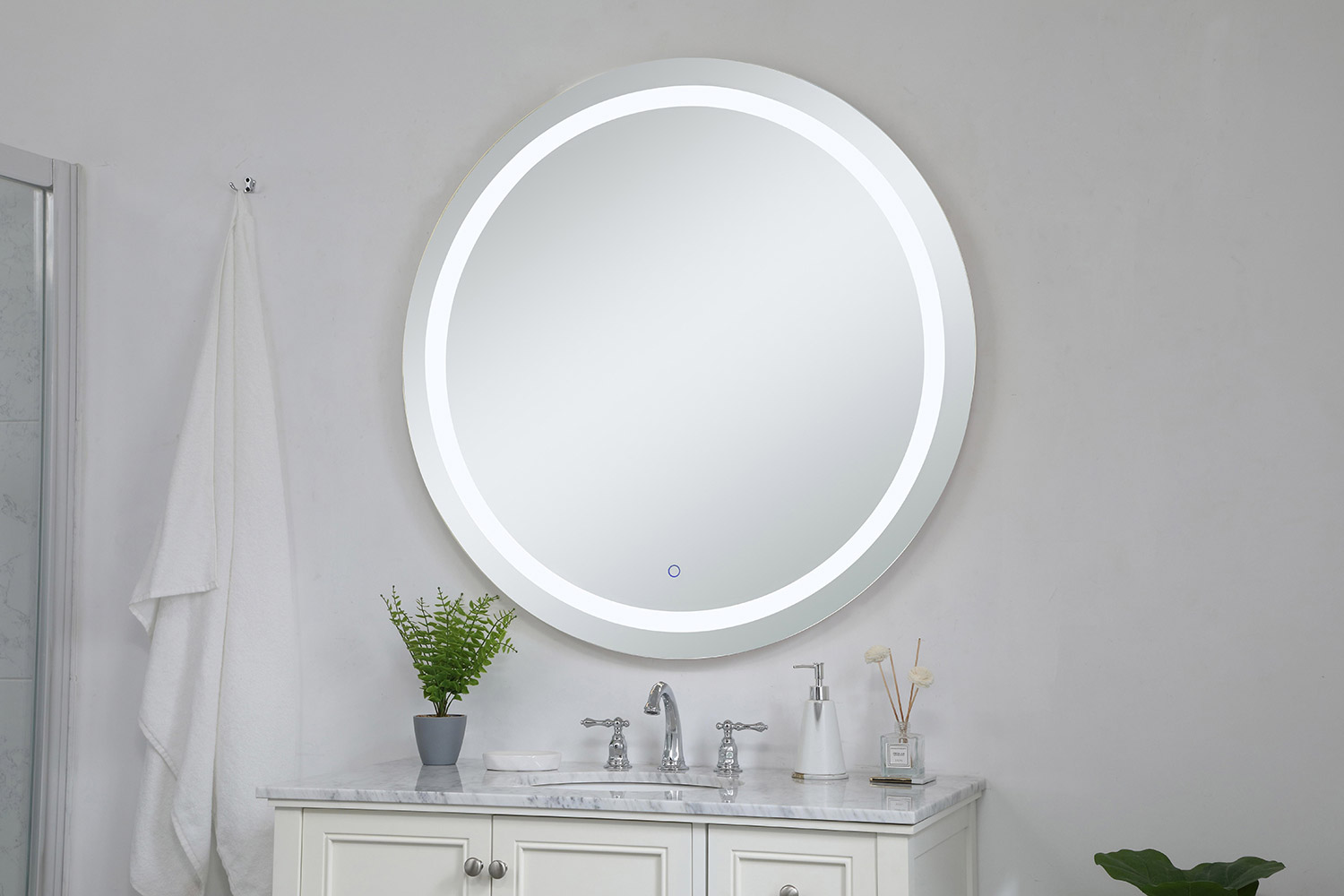 Elegant Wall Mirror - Clear, D 42", H 42" (MRE24242)