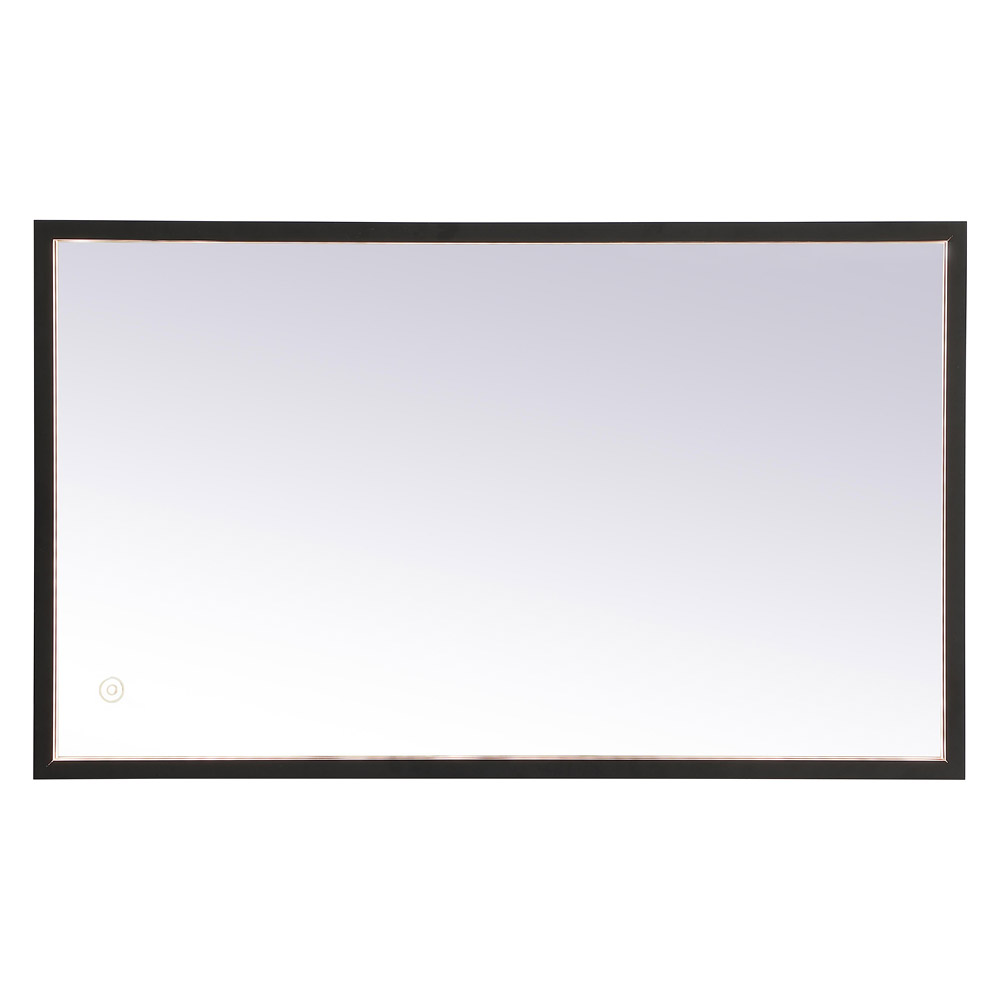 Elegant Wall Mirror - Black, D 18", H 30" (MRE61830BK)