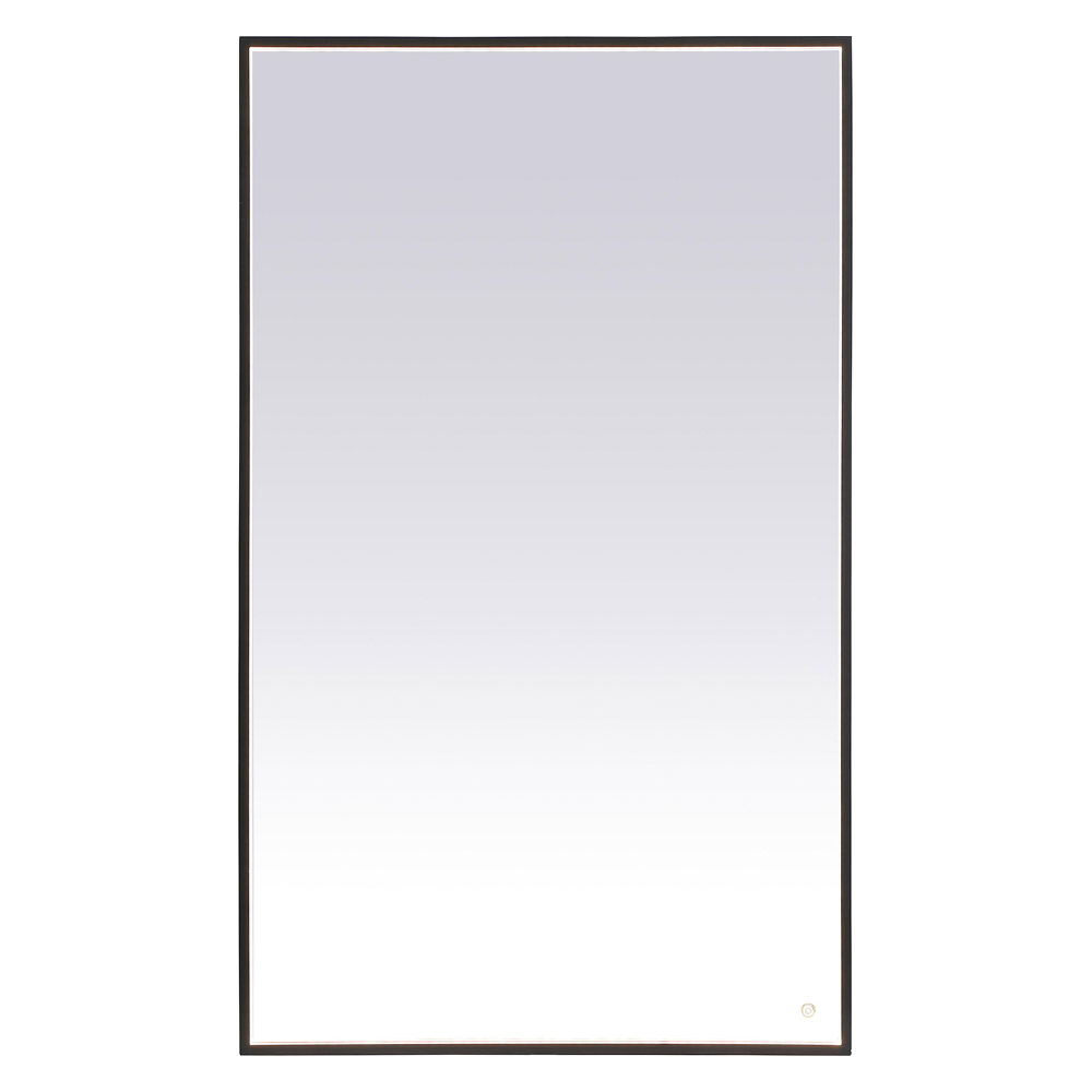 Elegant Wall Mirror - Black, D 60", H 36" (MRE63660BK)