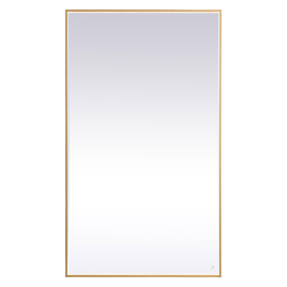 Elegant Wall Mirror - Brass, D 72", H 42" (MRE64272BR)