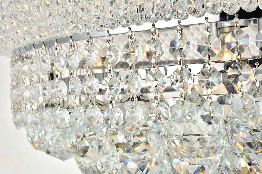 Elegant Flush Mount Light - Chrome, L 20" (V1800F20C-RC)