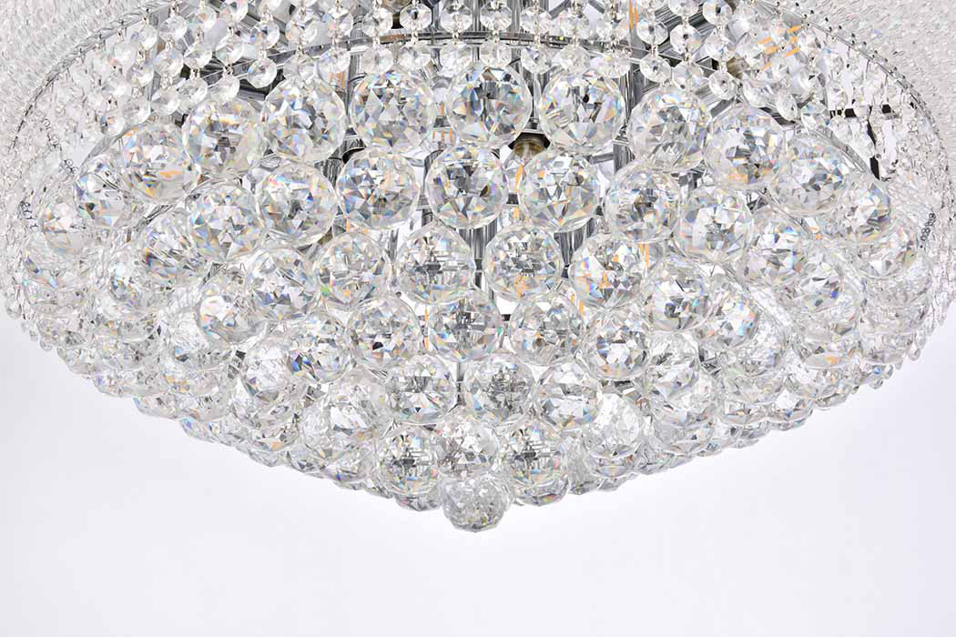Elegant Flush Mount Light - Chrome/RC, L 24" (V1800F24C-RC)