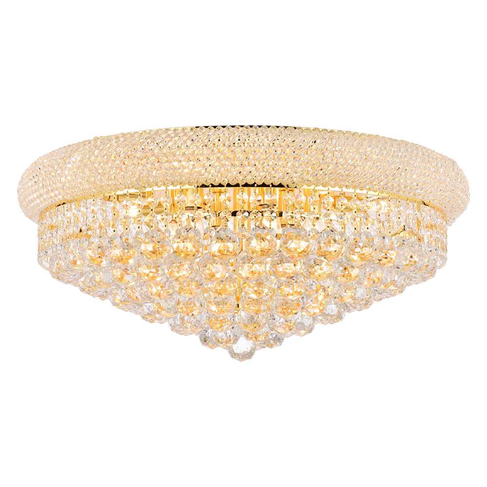 Elegant Flush Mount Light - Gold, L 24" (V1800F24G-RC)