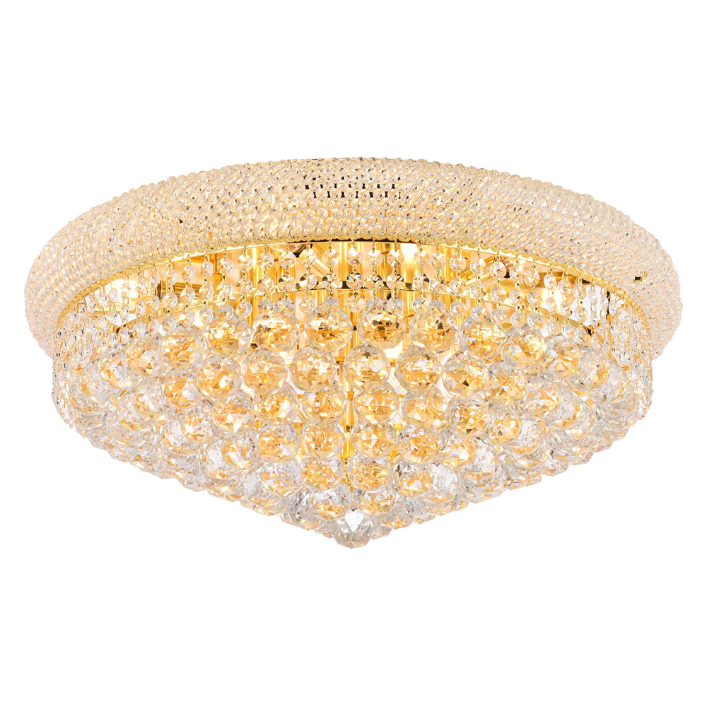 Elegant Flush Mount Light - Gold, L 24" (V1800F24G-RC)