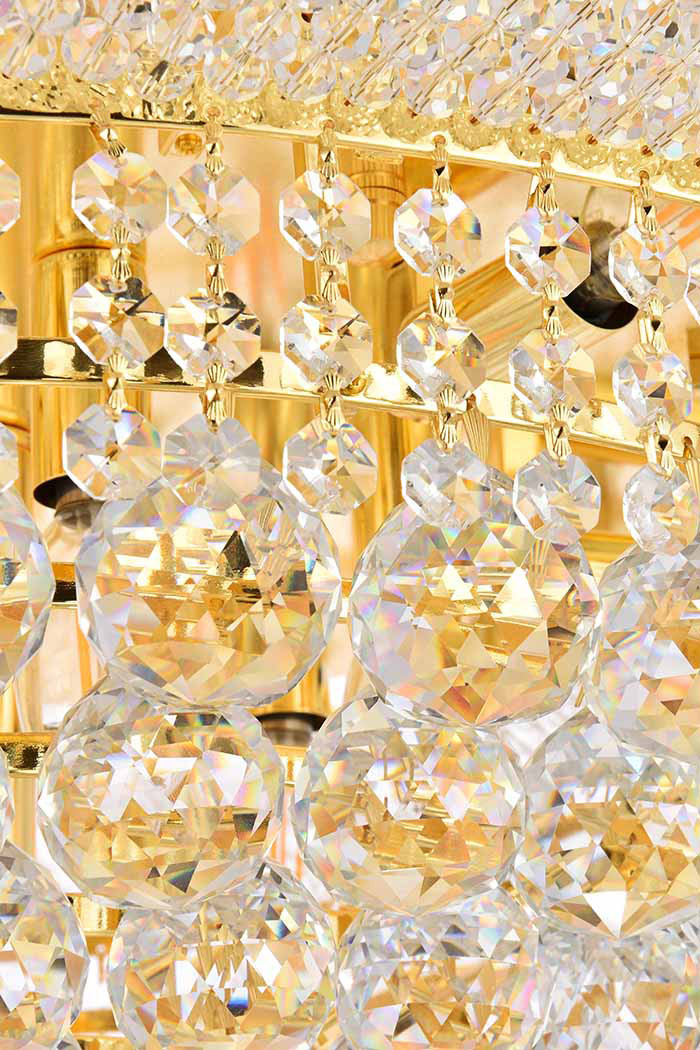 Elegant Flush Mount Light - Gold, L 24" (V1800F24G-RC)