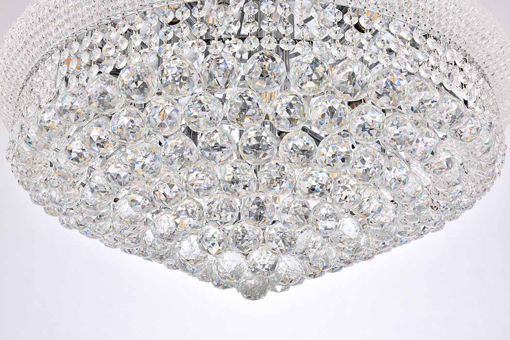 Elegant Flush Mount Light - Chrome, L 28" (V1800F28C-RC)