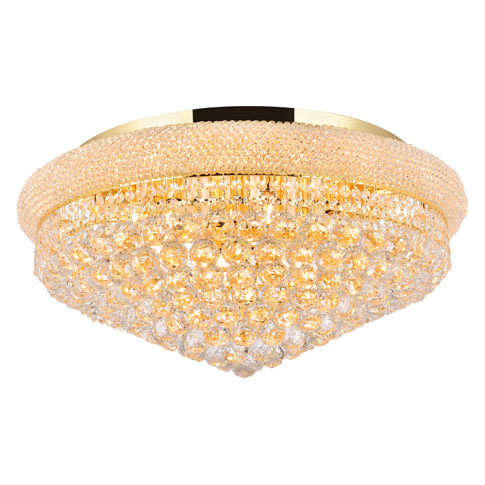 Elegant Flush Mount Light - Gold, L 28" (V1800F28G-RC)