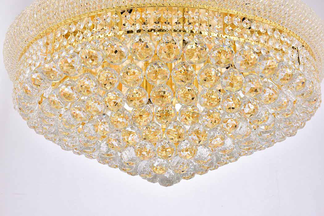 Elegant Flush Mount Light - Gold, L 28" (V1800F28G-RC)