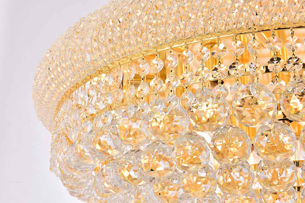 Elegant Flush Mount Light - Gold, L 28" (V1800F28G-RC)