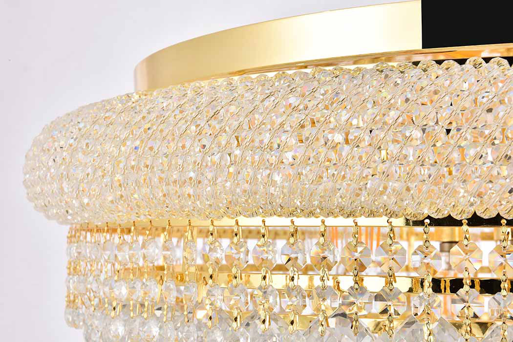 Elegant Flush Mount Light - Gold, L 28" (V1800F28G-RC)