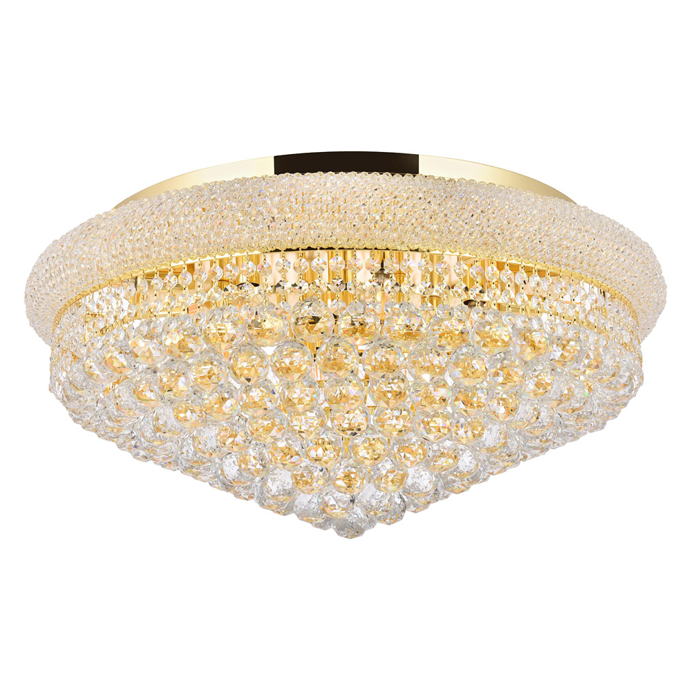 Elegant Flush Mount Light - Gold, L 28" (V1800F28G-RC)