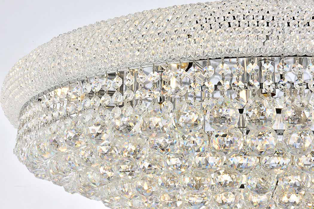 Elegant Flush Mount Light - Chrome, L 36" (V1800F36C-RC)