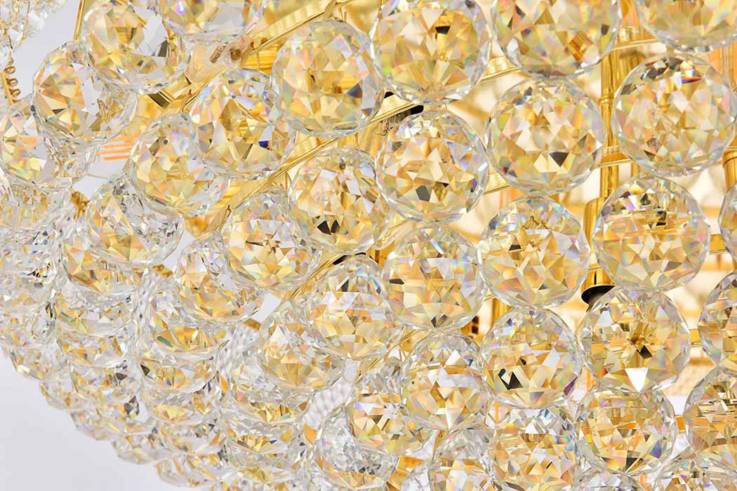 Elegant Flush Mount Light - Gold, L 36" (V1800F36G-RC)