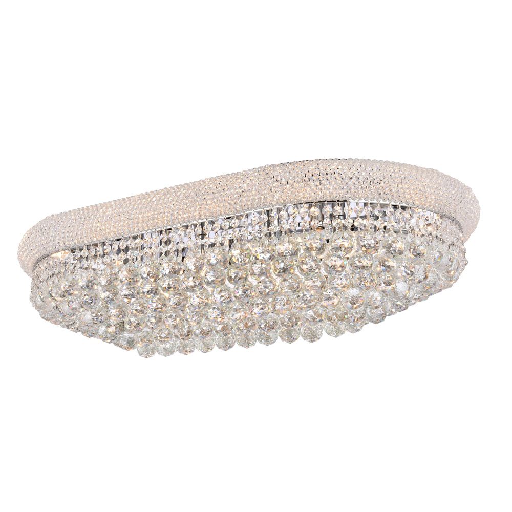 Elegant Flush Mount Light - Chrome, L 36" (V1800F36SC-RC)