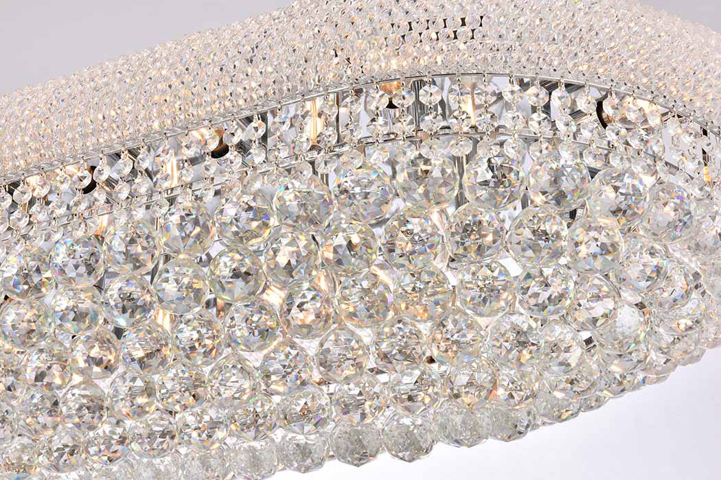 Elegant Flush Mount Light - Chrome, L 36" (V1800F36SC-RC)
