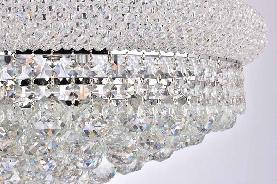 Elegant Flush Mount Light - Chrome, L 36" (V1800F36SC-RC)