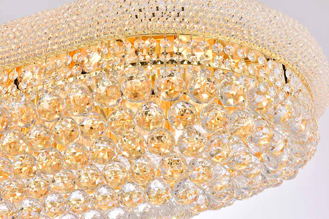 Elegant Flush Mount Light - Gold/RC, L 36" (V1800F36SG-RC)