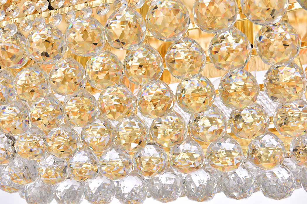 Elegant Flush Mount Light - Gold/RC, L 36" (V1800F36SG-RC)