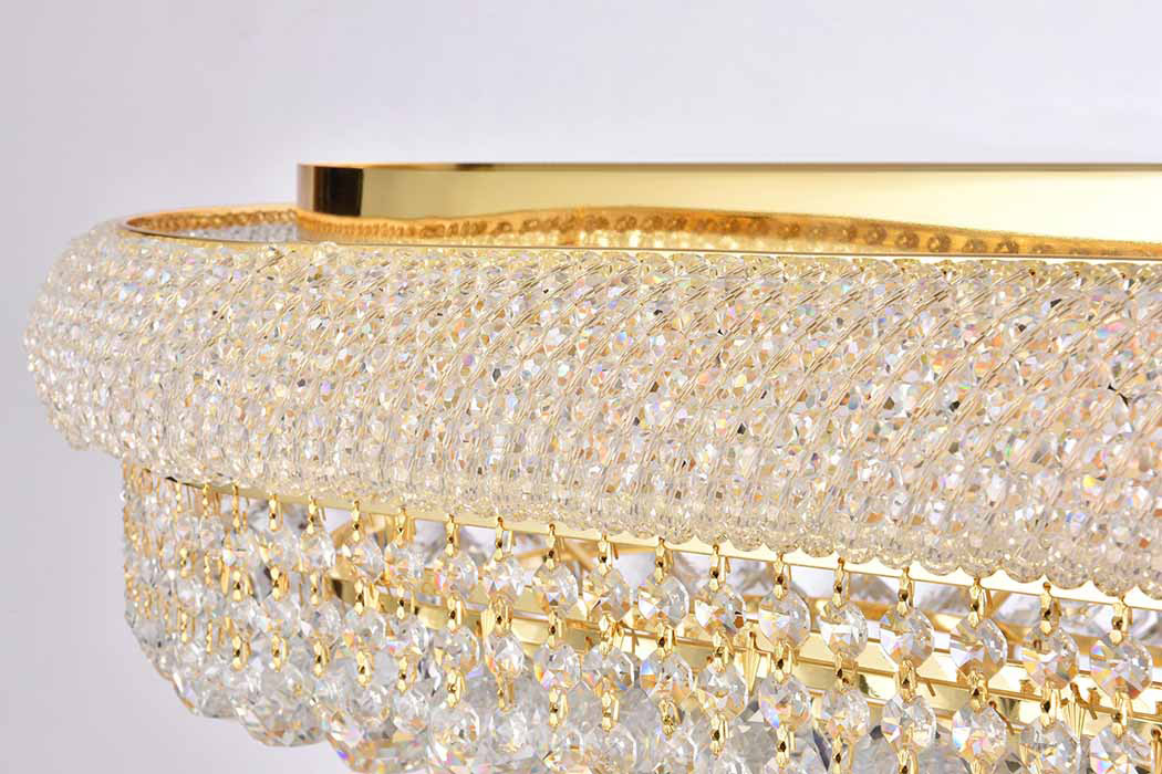 Elegant Flush Mount Light - Gold/RC, L 36" (V1800F36SG-RC)
