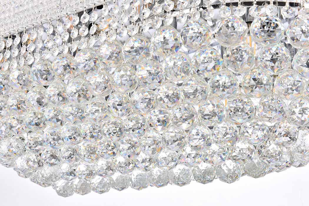 Elegant Flush Mount Light - Chrome, L 40" (V1800F40SC-RC)