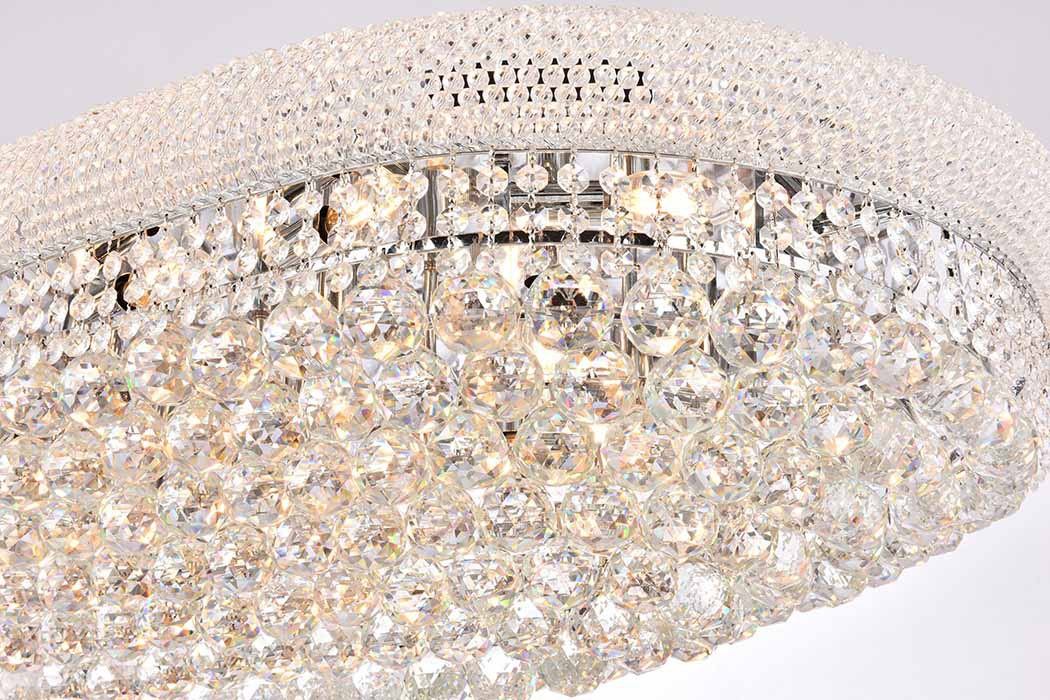 Elegant Flush Mount Light - Chrome, L 40" (V1800F40SC-RC)