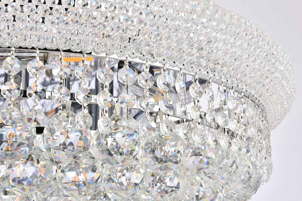 Elegant Flush Mount Light - Chrome, L 40" (V1800F40SC-RC)