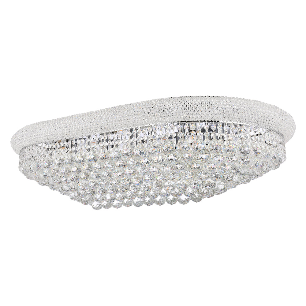 Elegant Flush Mount Light - Chrome, L 40" (V1800F40SC-RC)
