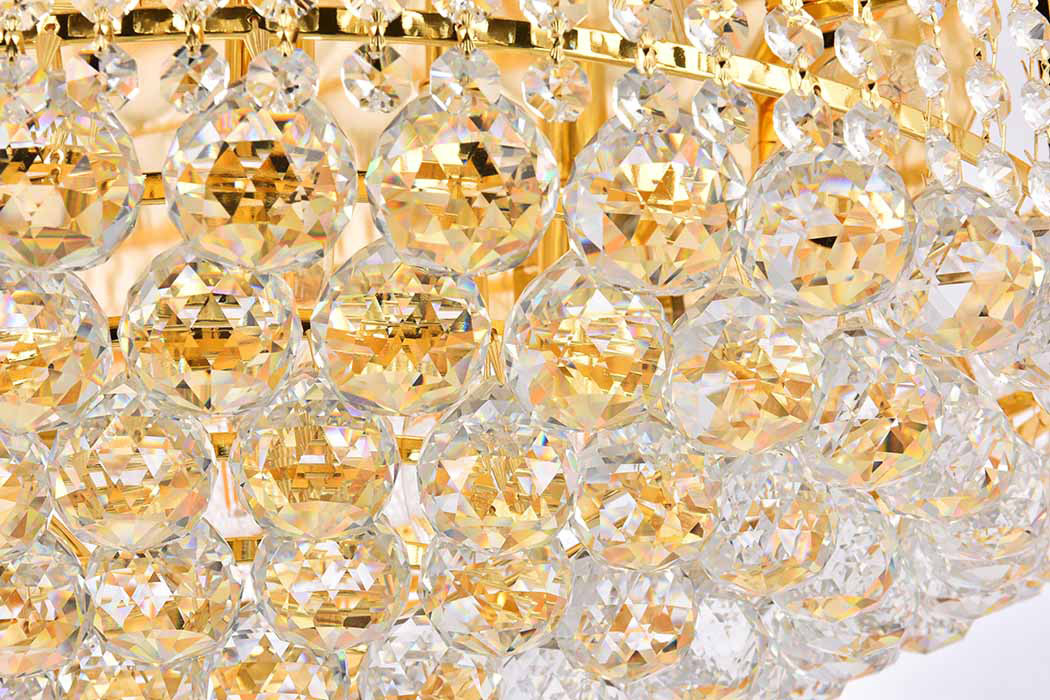Elegant Flush Mount Light - Gold, L 40" (V1800F40SG-RC)