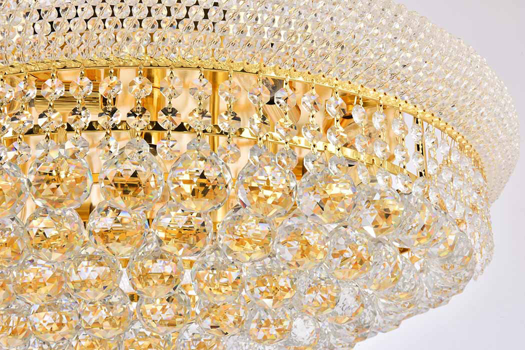 Elegant Flush Mount Light - Gold, L 40" (V1800F40SG-RC)