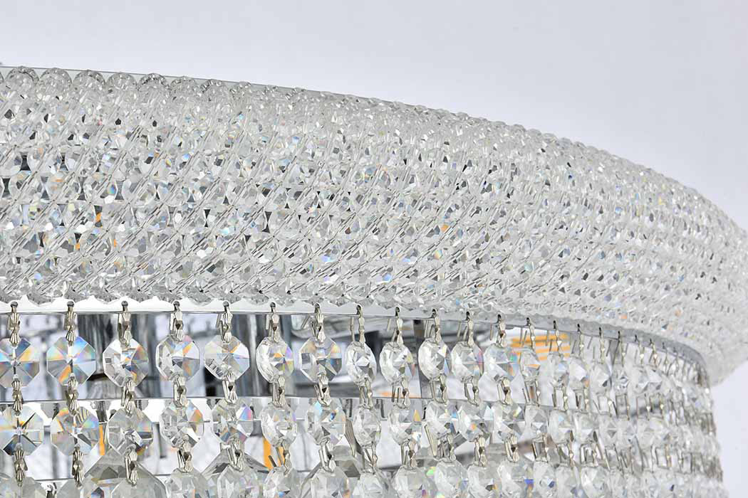 Elegant Flush Mount Light - Chrome, L 42" (V1800F42C-RC)