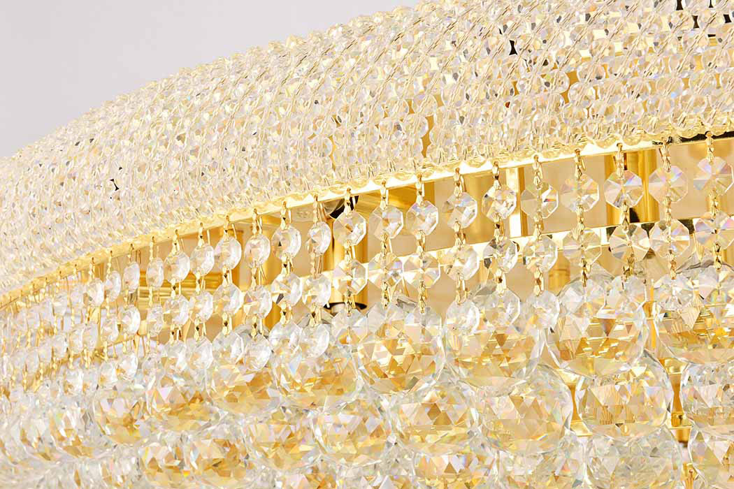 Elegant Flush Mount Light - Gold, L 48" (V1800F48G-RC)