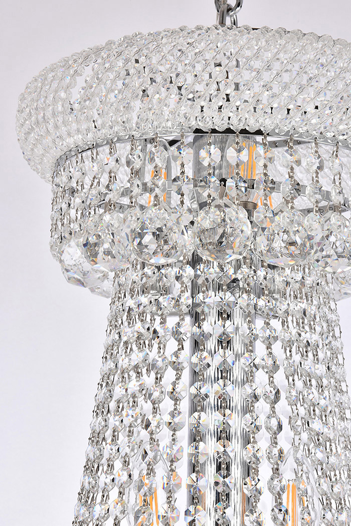 Elegant Chandelier - Chrome/EC, L 30" (V1800G30C-EC)