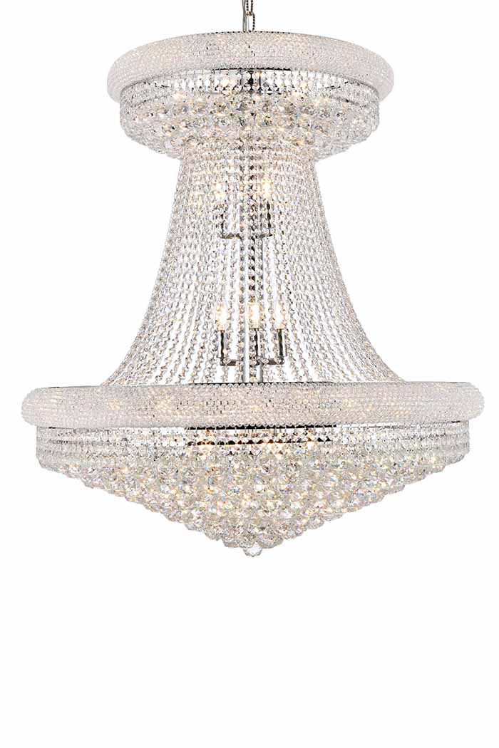 Elegant Chandelier - Chrome/RC, L 36" (V1800G36SC-RC)