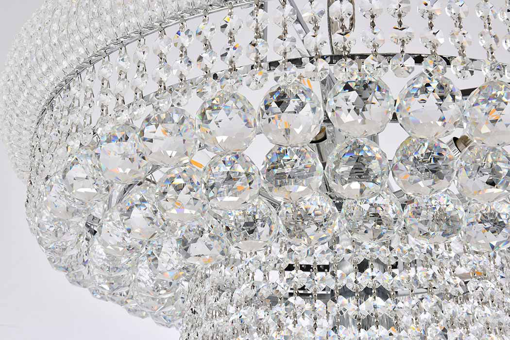 Elegant Chandelier - Chrome/RC, L 36" (V1800G36SC-RC)
