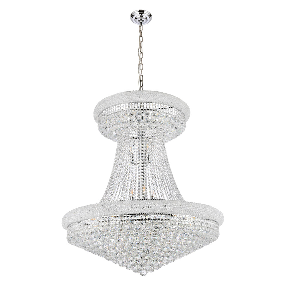 Elegant Chandelier - Chrome/RC, L 36" (V1800G36SC-RC)